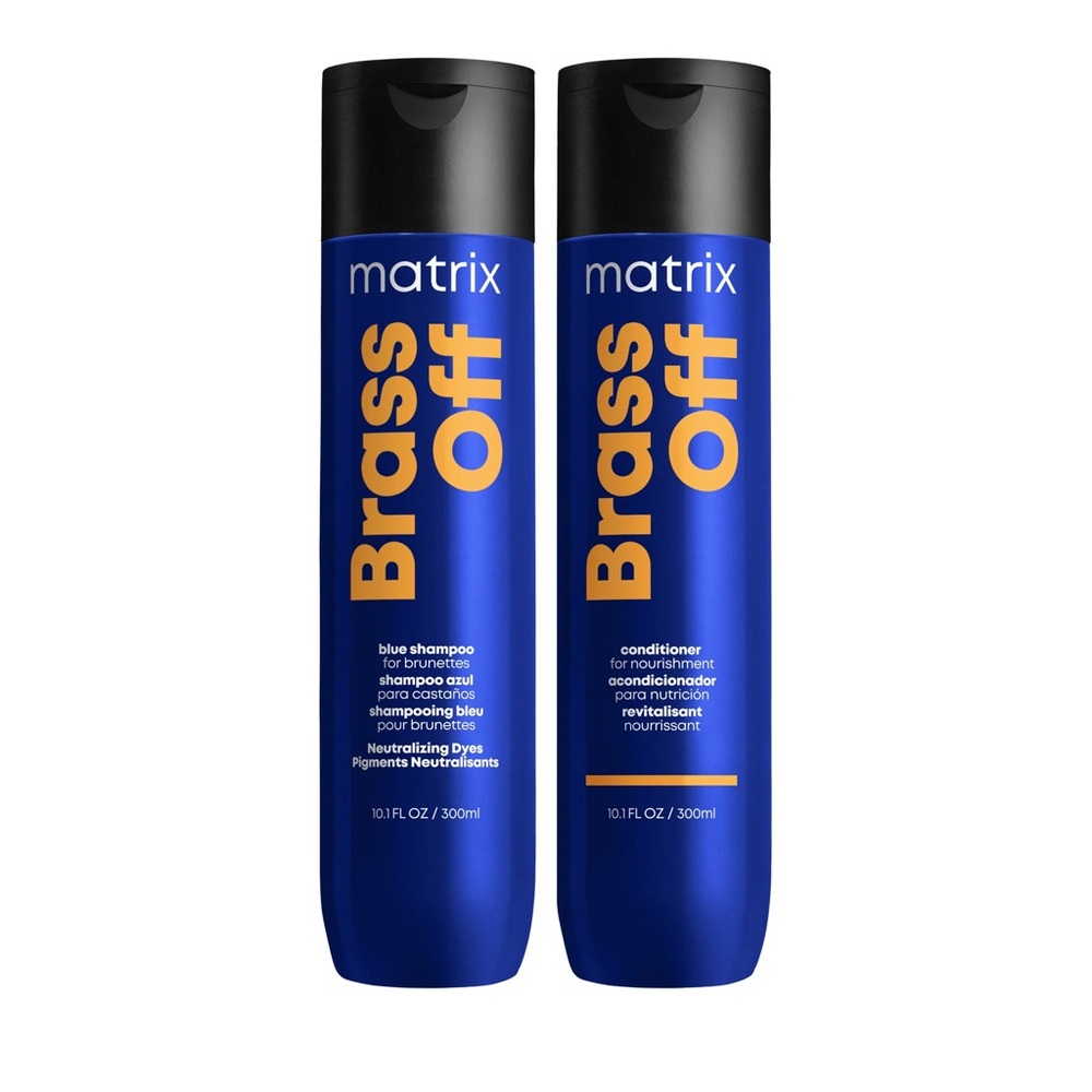 Shampoo & conditioner brass off purple shampoo matrix toning shampoo
